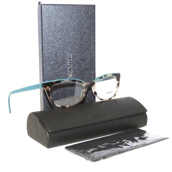 Prada 13VV 13 10 475-1O1 51 Spotted Brown Opal Green Eyeglasses - Picture 4 of 6